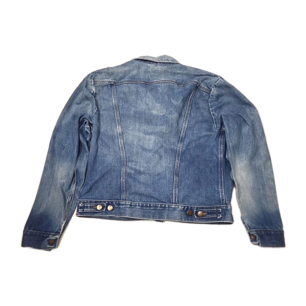 Vintage Wrangler Blue Jean Denim Womens Jacket Beautiful Fade/Wash - Picture 2 of 16